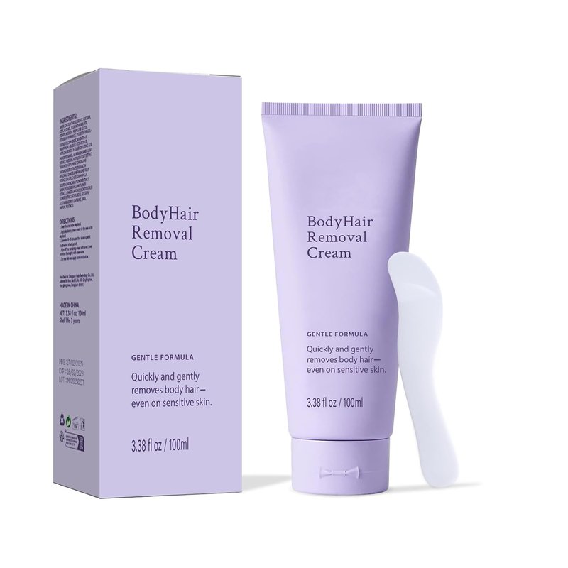 Painless Hair Removal Cream for Body & Face | Gentle Formula for Sensitive Skin, 3.38 fl oz