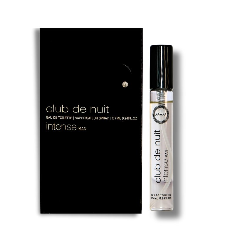 Armaf Club De Nuit Intense – Fruity, Floral, Woody, Amber – Eau de Toilette Vial Spray for Men, 0.24 oz / 7 ml