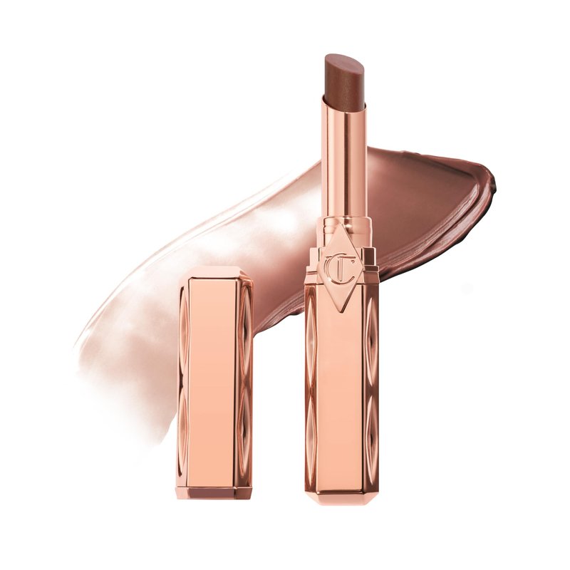 Charlotte Tilbury Pillow Talk Blush Balm Lip Tint - Long-Lasting, Buildable Sheer Tint with Peptides for Hydrated, Blushed Looking Lips - 24 HR Hydration - 90s Kiss
