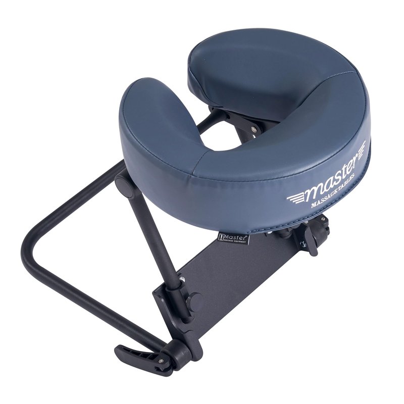 Master Massage Adjustable Headrest Massage Kit for Home - Includes Face Pillow Cradle and Cushion Support Bracket for Sleeping Mattress Top Royal Blue