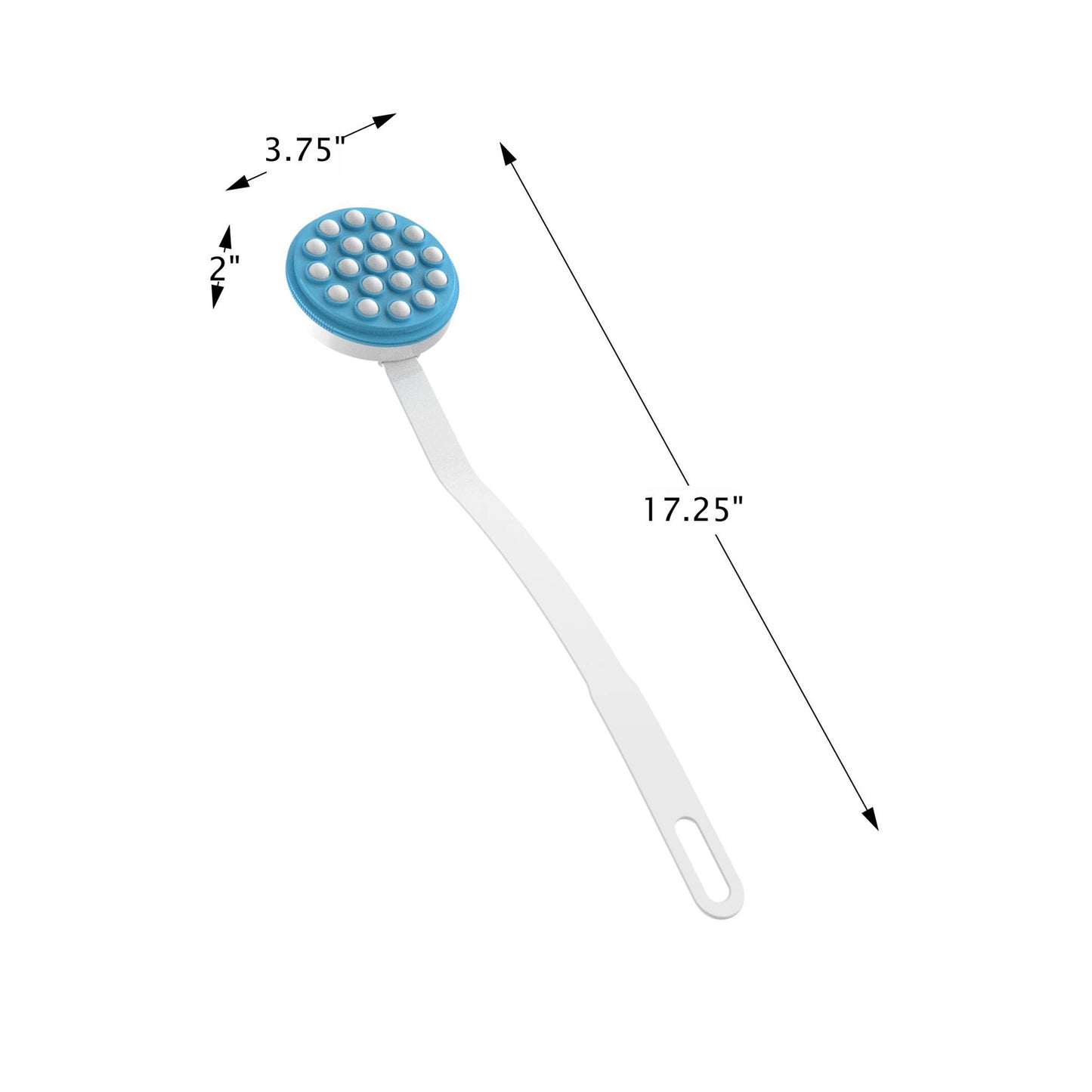 Lotion Applicator for Back – Long Handled Roll-On Dispenser and Handheld Back Massager – Wand for Applying Sunscreen, Cream, or Shower Gel by Remedy