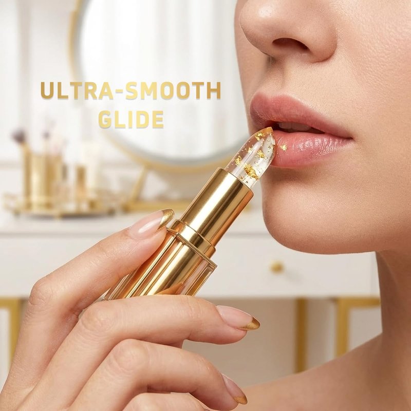 Areliaa Lipstick, Areliaa Skin-Adaptive Lipstick, Coellyo True Tone Ph Adjusting for Mature Women, Transferproof Clear Lip Gloss, Long-Lasting Hydration without Stripping(2 Pcs)