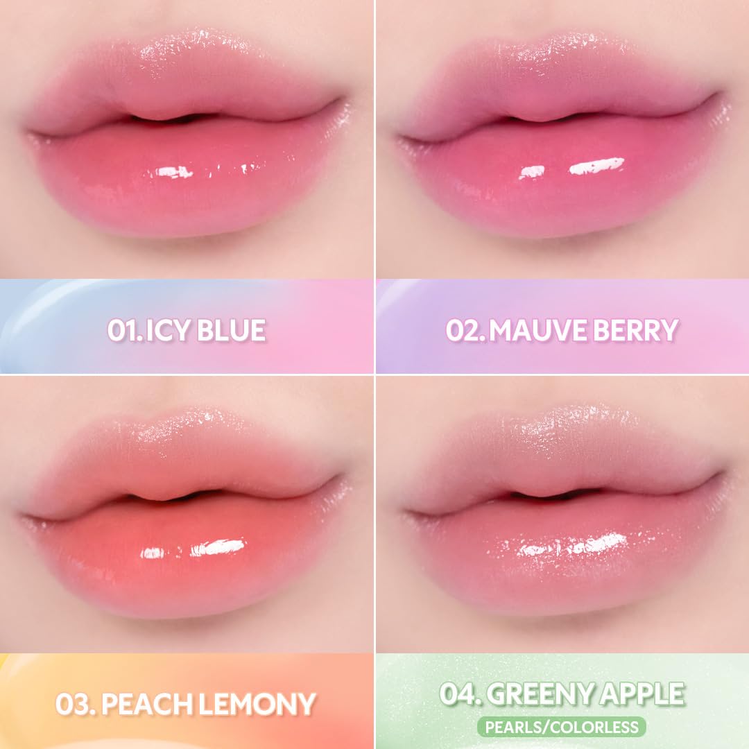 TIRTIR Water Mellow Lip Balm - pH Color Changing Organic Lip Care | 02 Mauve Berry, 0.11 Fl Oz, Deep Hydration Moisturizer