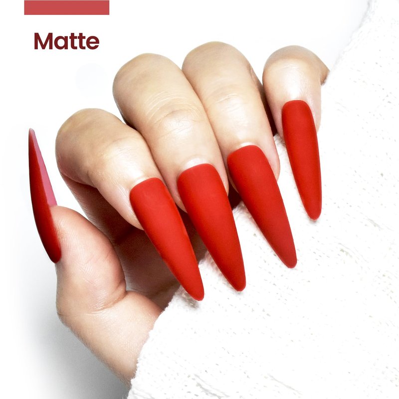 JODSONE 16.5ml Gel Nail Polish Red Gel Polish Manicure LED UV Soak Off Curing for Home Salon Nail Art DIY Lady Red Polish