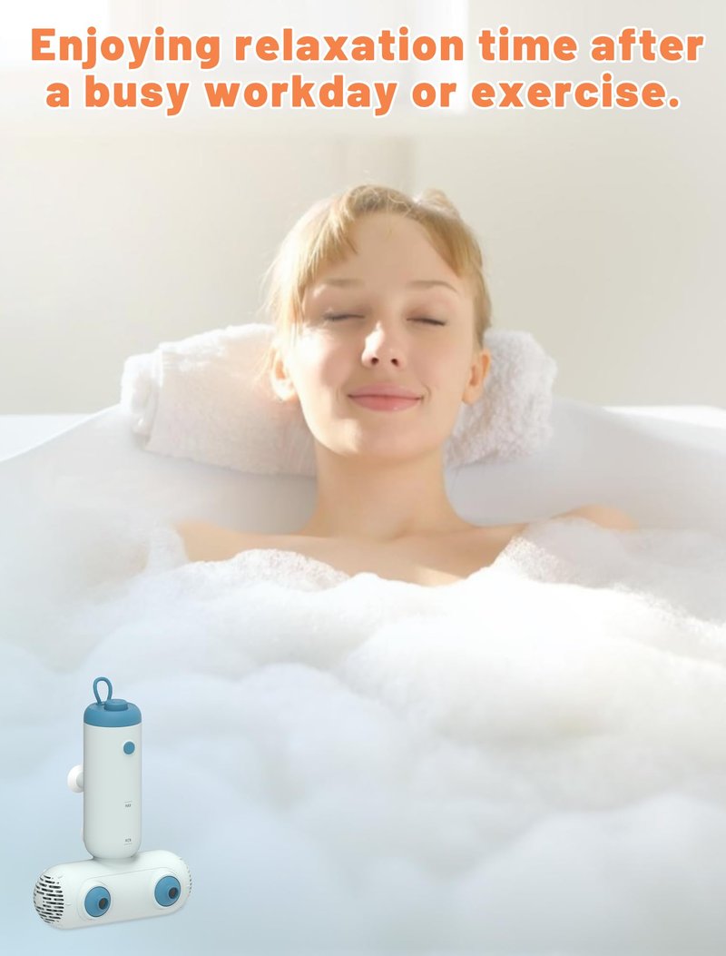 Safetect Dual Bath Jets for Tub, IP67 Waterproof & 12.73 ft Extension Cord, Bathtub Spa Jet for Tub, Home SPA, Bubble Baths Relaxing After Work, Exercise