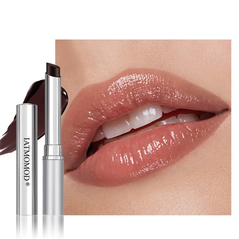IATMOMOD Black Cherry Nude Tinted Lip Balm, Sheer Hydrating Lipstick for All Skin Types - Natural Moisturizing Lip Tint, Long Lasting Waterproof