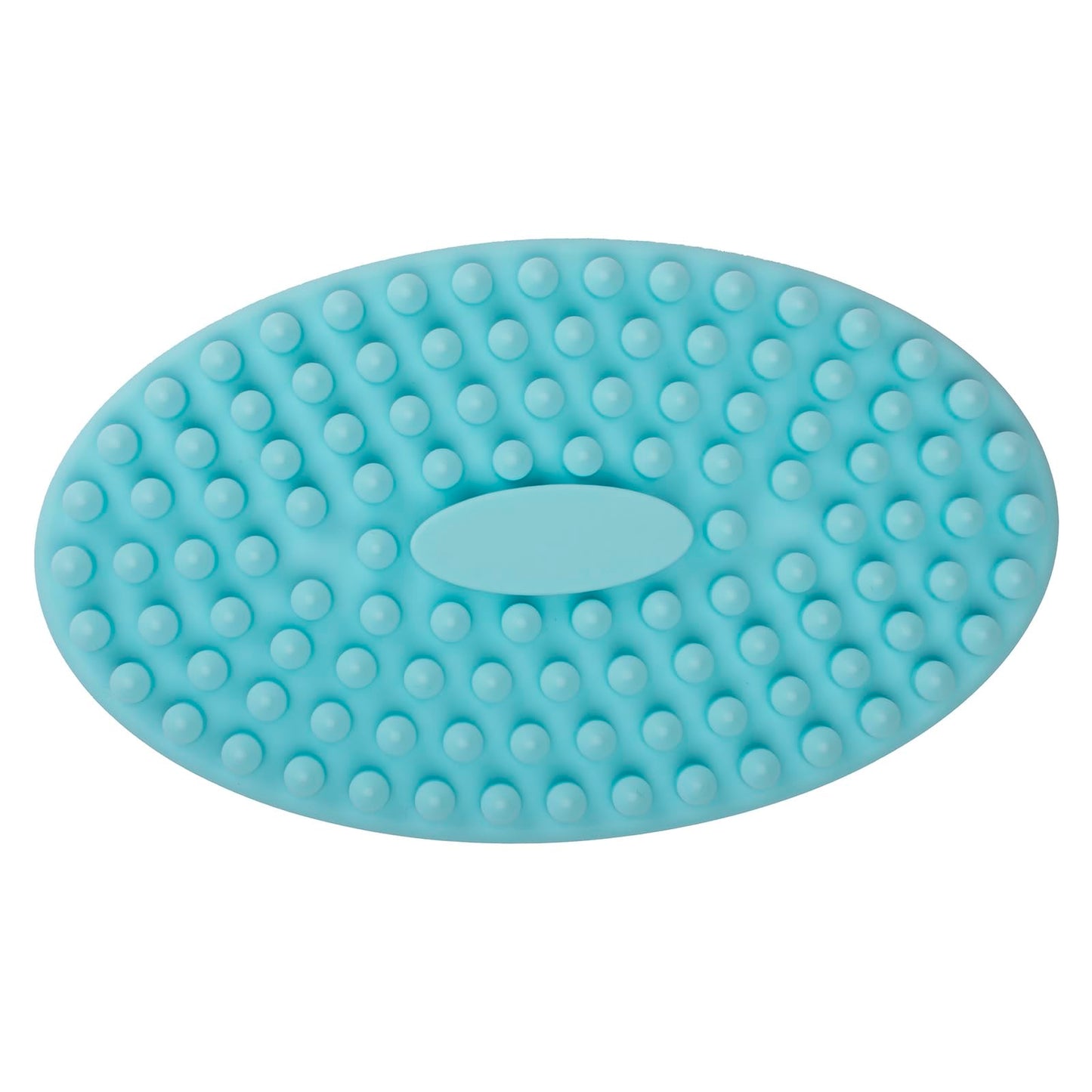 DNC Exfoliating Silicone Body Scrubber Shower Bath Body Brush loofah Easy to Clean, Lathers Well, Eco Friendly, Long Lasting (Blue
