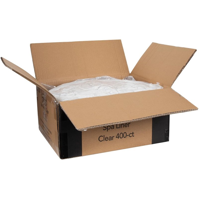 Professional Spa Liners for Pedicure Spas - Clear Disposable 400-Count