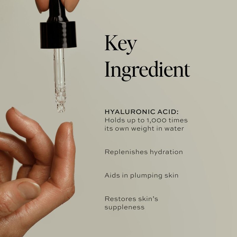 DIME Beauty Hyaluronic Acid Serum - Ultra Hydrating Anti-Aging Face Serum for Dry Skin, Plumping and Smoothing Fine Lines, Lightweight, Vegan, Cruelty-Free Facial Serum, 1 oz / 30 ml