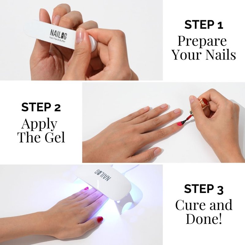 Light Pink Gel Nail Polish - 3-In-1 Soak Off UV Formula | 12ml Ballet Pink for DIY Manicure & Gifting
