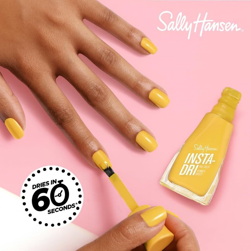 Sally Hansen Insta-Dri Halloween Nail Polish - Quick Dry, Long Lasting & Streak-Free Shine | Opaque Warm Amber Orange | 728 Be-witcha Soon