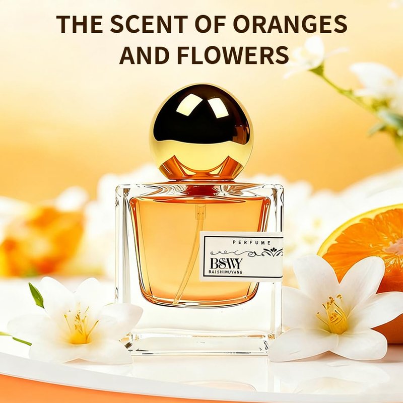 Orange Blossom Eau De Parfum, 1.7 oz (50ml) - Inspired by D. J'a.d.o.r.e. - Elegant Jasmine, Rose & Orange Floral Scent - Clean, Vegan & Long Lasting Perfume for Women