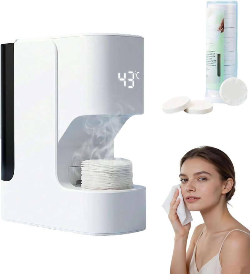 Automatic Hot Towel Dispenser by [Brand Name] - Adjustable Temperature & 5-Second Heating | Ideal for Spa, Salon, Home Use (Includes 1 Barrel of 20 Towels)