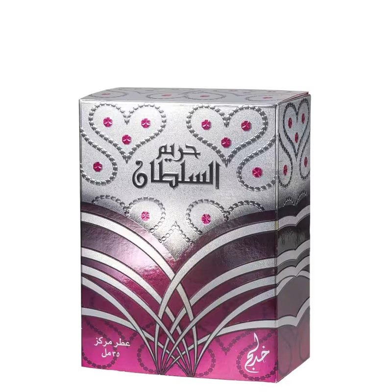 Khadlaj Perfumes Hareem Al Sultan Silver - Floral, Rose, Musky, Sweet & Woody- – Long-Lasting Concentrated Perfume Oil for Unisex, 1.18 Ounce