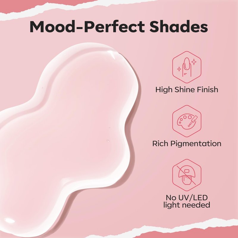 Milky White Nail Polish - Quick Dry Jelly Sheer Lacquer for DIY Manicure | 15 ml (0.5 Fl Oz)