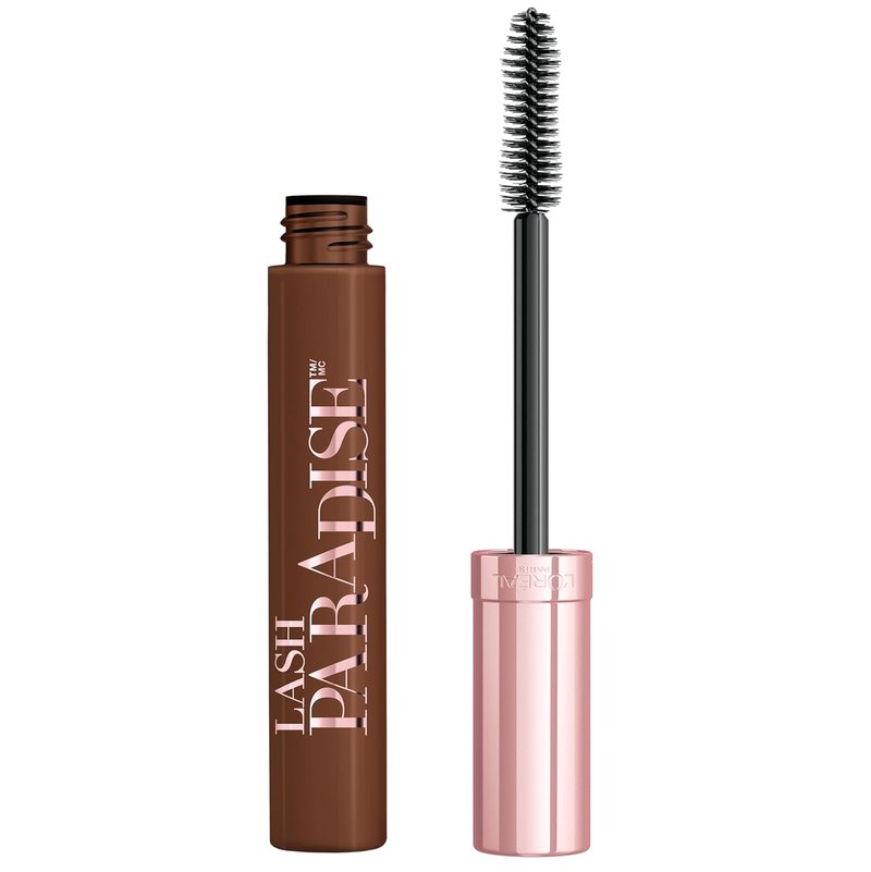 L'Oreal Paris Voluminous Lash Paradise Mascara - Intense Length & Voluptuous Volume, Latte Brown, 0.28 Fl Oz