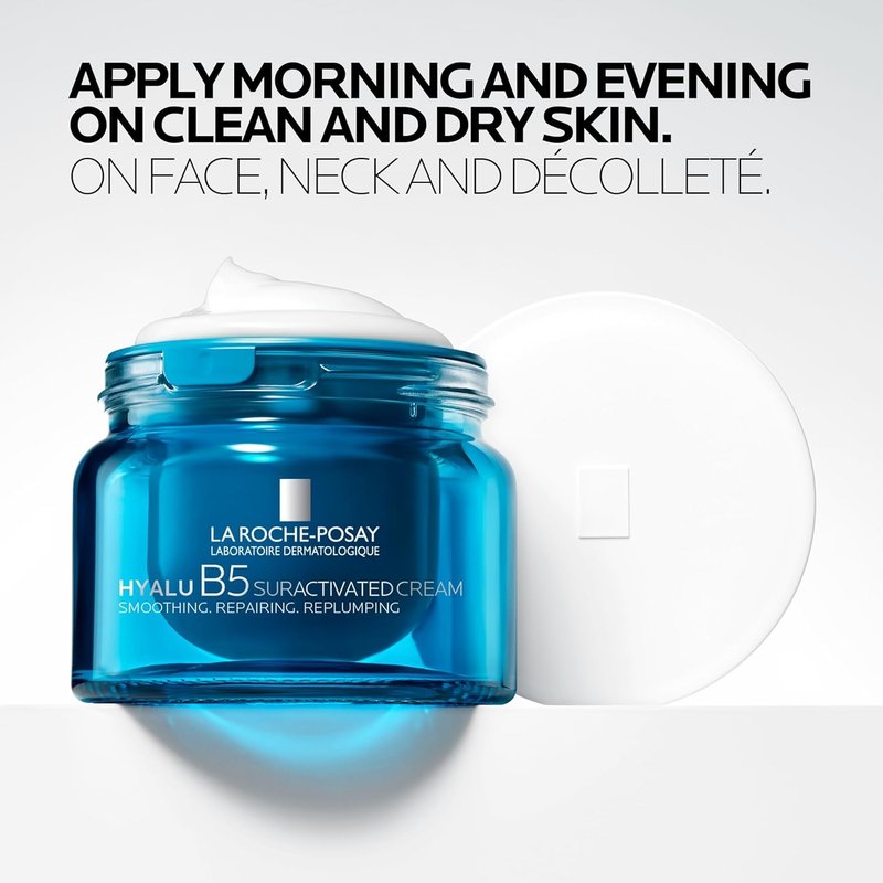 La Roche-Posay Hyalu B5 Anti-Aging Face & Neck Cream - Firming Moisturizer with 3 Types of Hyaluronic Acid, 1.7 fl oz