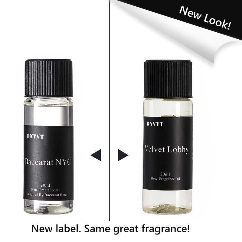 BNVVT Hotel Diffuser Oil Fragrance Oil Set (6 x 20ml) – Luxury Aroma Oils for Diffuser, Inspired by Iconic 5-Star Hotels – Premium Scented Oil Gift Set for Home & Office