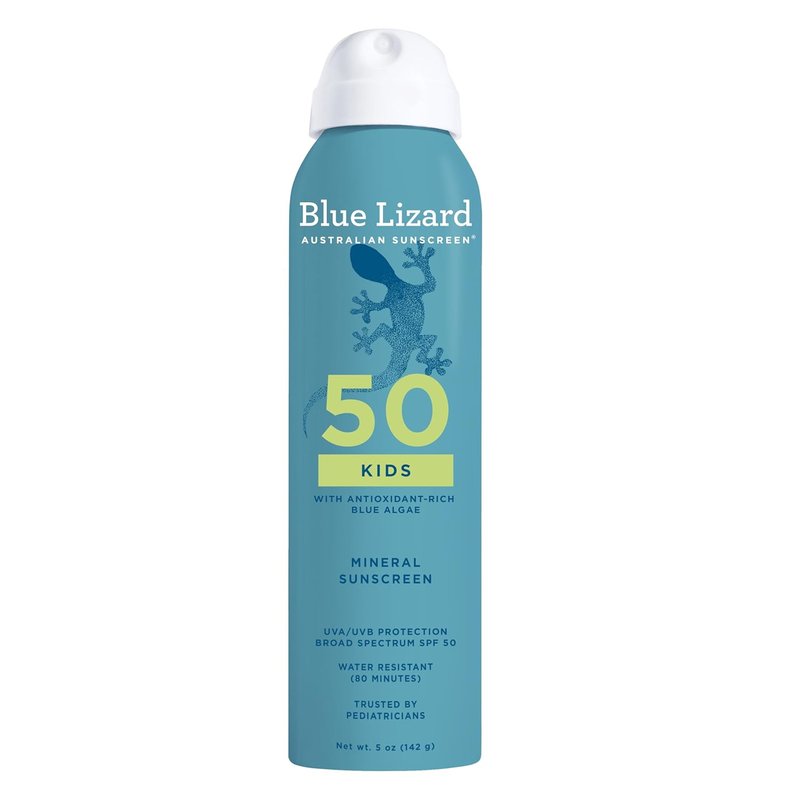 Blue Lizard Kids Sunscreen Spray SPF 50+ | Broad-Spectrum UVA/UVB Protection, Water-Resistant, 5 fl oz