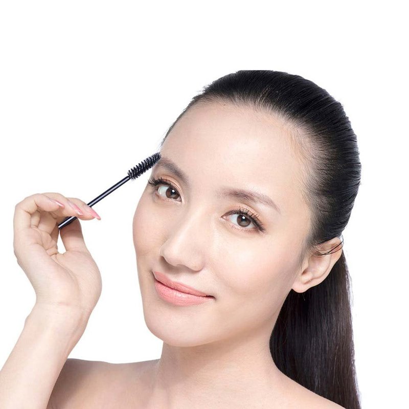 BTYMS 100 Pcs Disposable Eyelash Spoolies Brush Mascara Applicator Lash Wand Lashes Brush Eyebrow Spooly for Extension