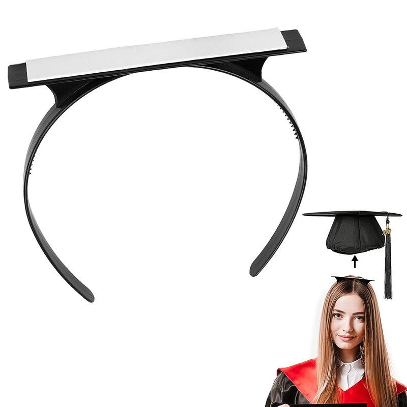 Graduation Cap Headband - Firm Anti-Fall Hairband for Graduates | Stylish Hat Accessory for Women