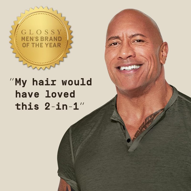 PAPATUI by Dwayne Johnson 2-in-1 Nourishing Shampoo & Conditioner for Men - Sulfate-Free Vanilla Shea | 18 oz