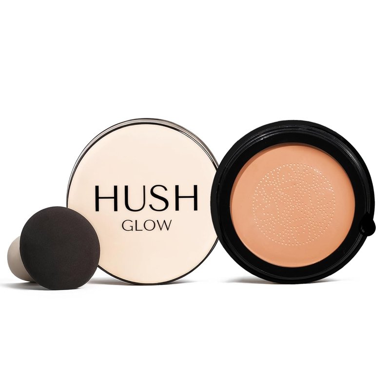 Hush Glow™ Foundation Cushion SPF 30 | Lightweight, Skincare-Infused Foundation for Mature Skin with Hyaluronic Acid & Peptides - Warm