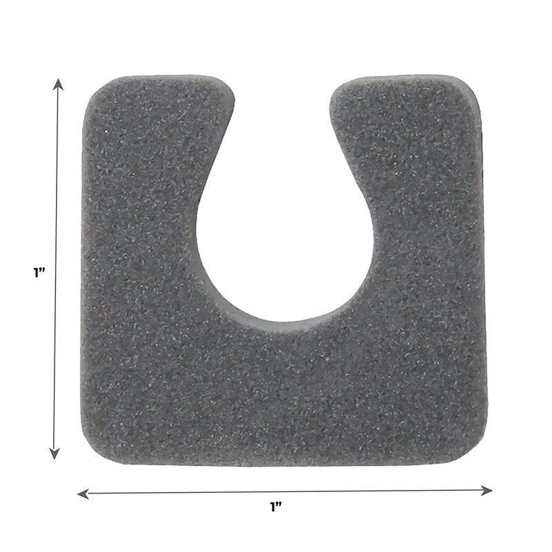 ForPro Professional Collection Sole Toe, Luxurious Foam, Individual Toe Separators for Pedicures, Cool Grey, 144-Count