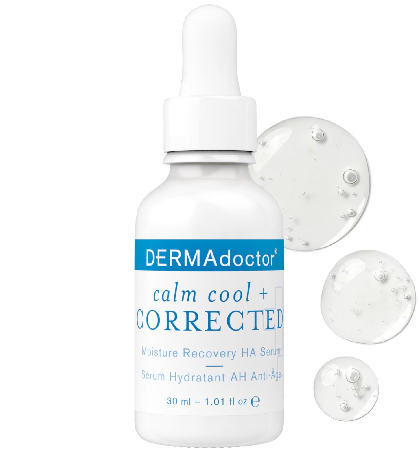 DERMAdoctor Hyaluronic Acid Moisturizer for Face – Hydrating Niacinamide Face Serum with Vitamin C – Dermatologist Formulated Hydrating Serum for Sensitive Skin, 1 fl oz