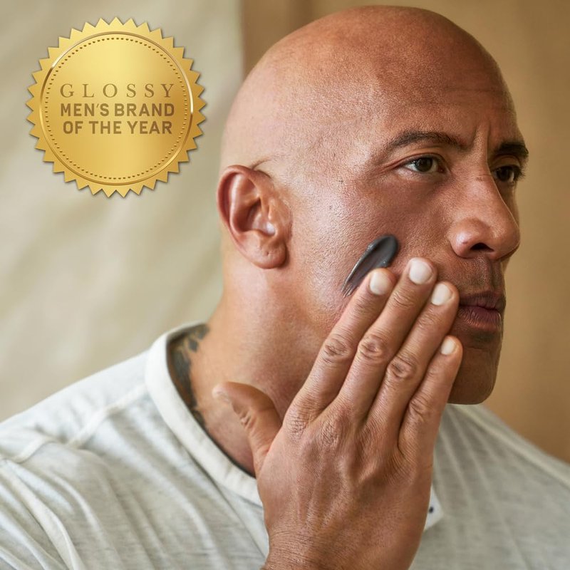 PAPATUI by Dwayne Johnson Men's Exfoliating Facial Scrub + Under Eye Patch (1 ct) Bundle | Unscented Scrub with Peptides, Volcanic Ash, Niacinamide & Hyaluronic Acid | Reduces Puffiness & Dark Circles