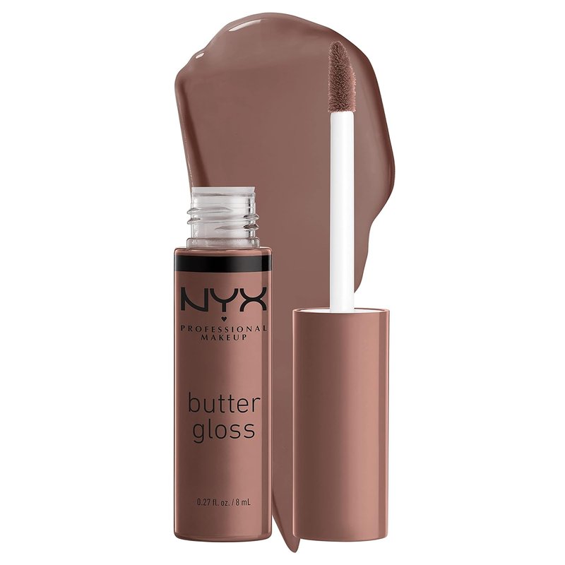 NYX Butter Gloss - Brown Sugar Non-Sticky Lip Gloss | Rich Cinnamon Roll Shade