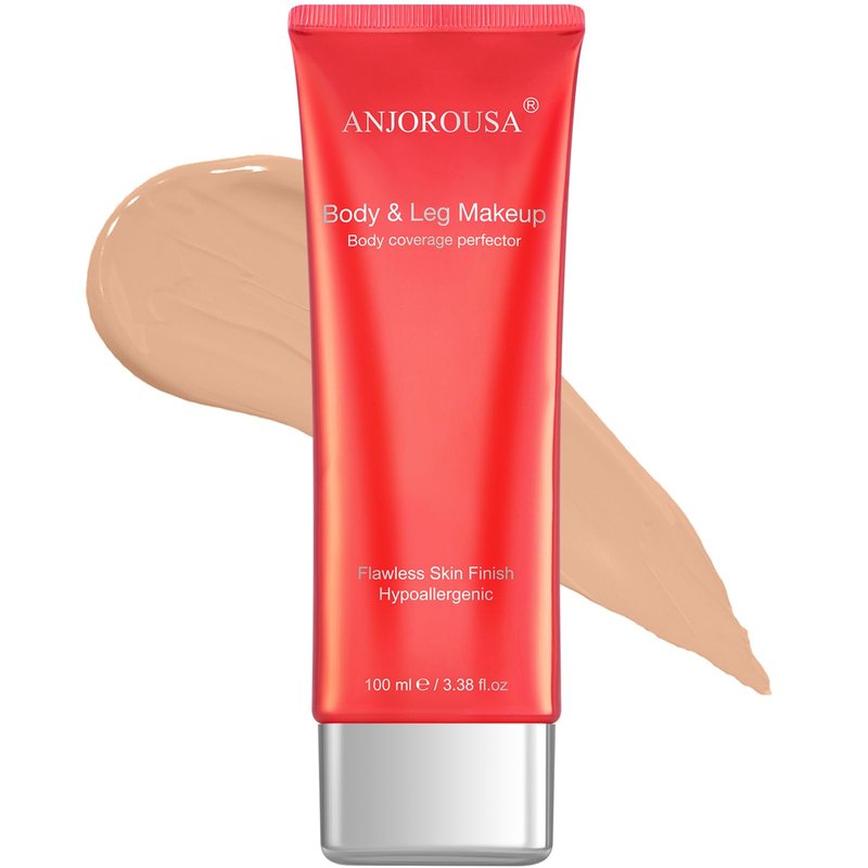 ANJOROUSA Tattoo Cover Up Makeup Waterproof, Body Coverage Perfector No Transfer,Full Coverage Tattoo Concealer & Body Foundation (Warm)