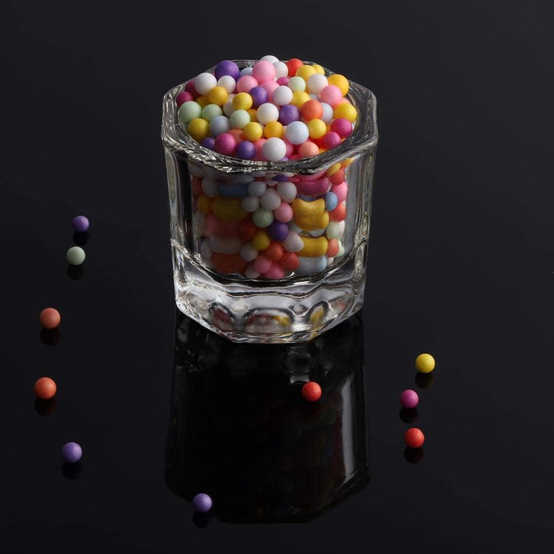 4 Pieces Acrylic Dappen Dish Nail Dapping Dish Nail Powder and Liquid Holder Glass Bowl Crystal Cup Nail Supplies