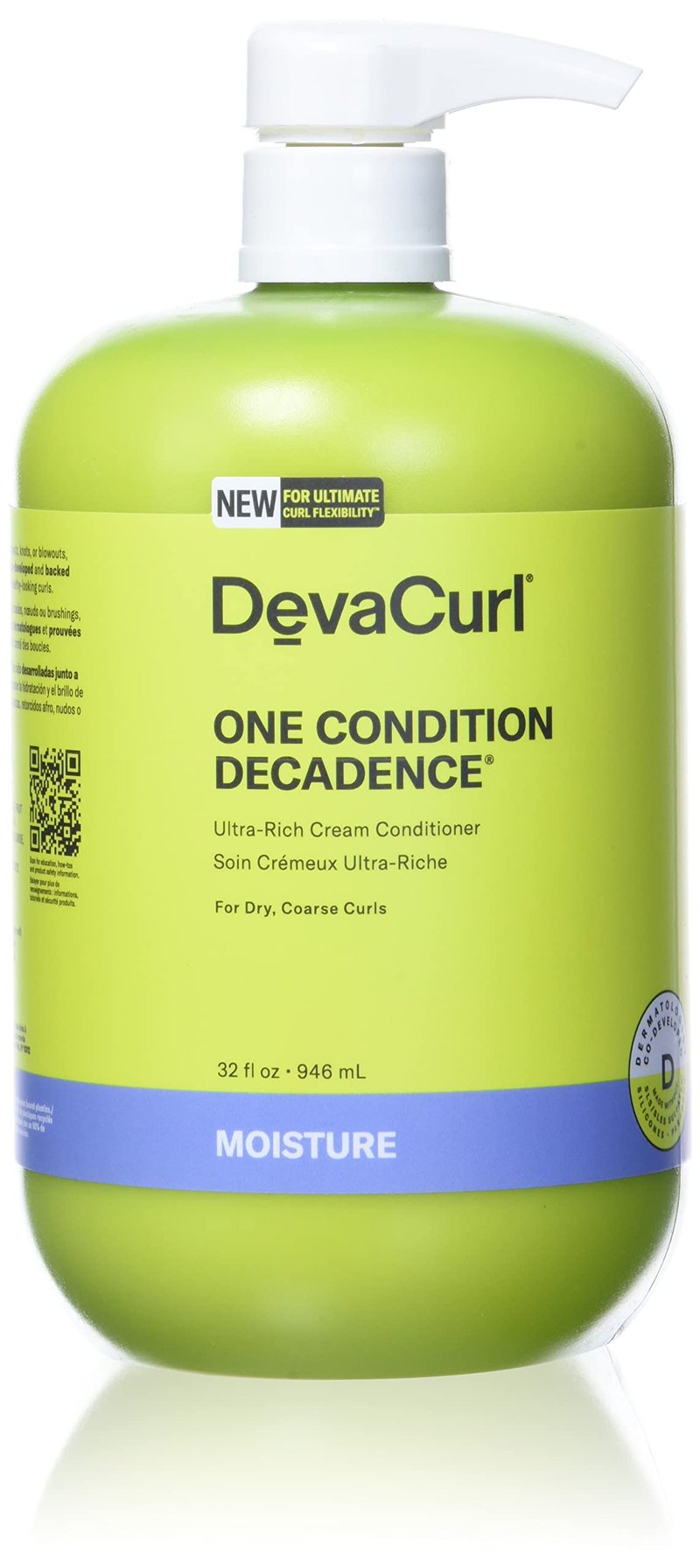DevaCurl One Condition Decadence Ultra-Rich Cream Conditioner, Green Oasis, 32 fl. oz.