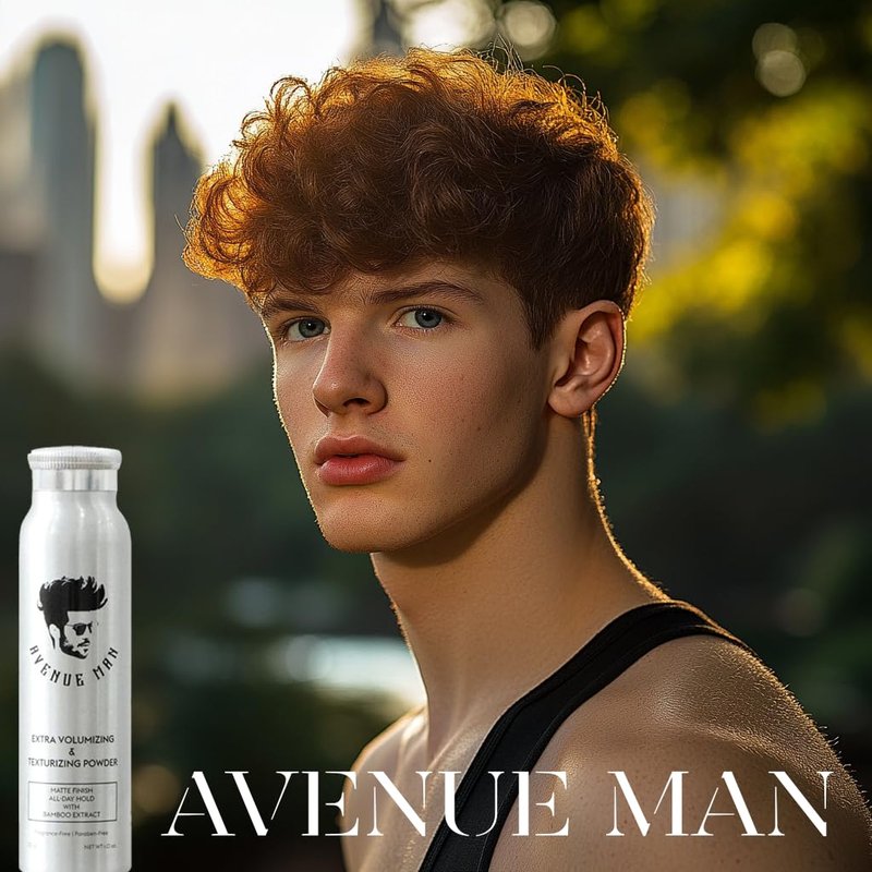 Avenue Man Extra Volumizing & Hair Texture Powder for Men - Matte Finish Hair Styling Powder For Men - All-Day Hold, Bamboo Extract Texturizing Dust - No Shine Volumizing Boost