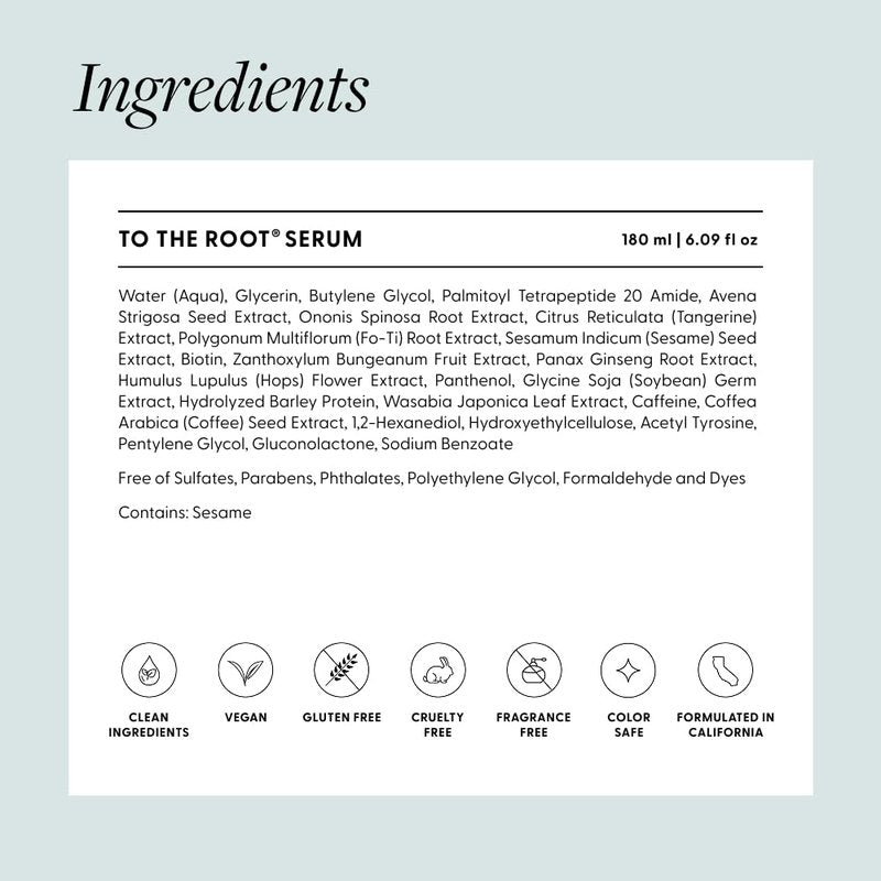 Arey To The Root Hair Serum - Anti-Grey Formula for Healthier Hair | Slows Grey Growth in 3-6 Months | Vegan & Oil-Free