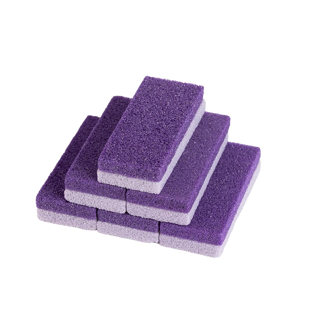 WINDAWNKE 6 Pack Foot Pumice Stone for Feet Callus and Foot Scrubber Dead Skin Remover (Purple)