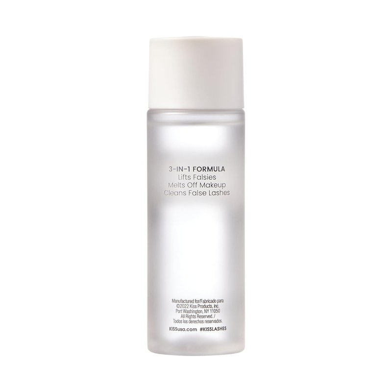 KISS Lash Purify Eye Makeup Remover - Gentle 3-in-1 Formula for Lash Glue & Waterproof Makeup, 50 ml