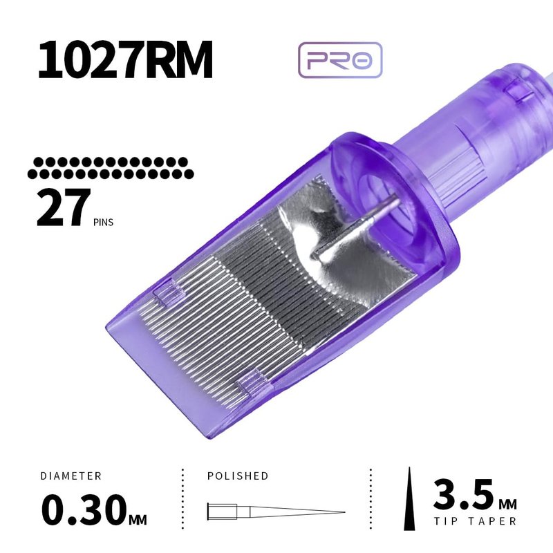 Mast Pro Tattoo Cartridges 20Pcs Disposable Needles Curved Magnum 1027RM
