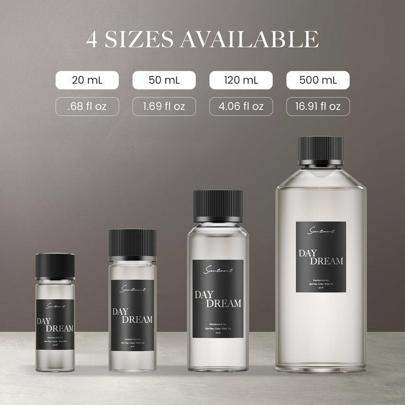 Scentiment Day Dream Diffuser Oil – Aloe Vera, Cedar, White Tea Scent for Diffusers, Fragrance Oil – 16.91 fl oz (500 mL)