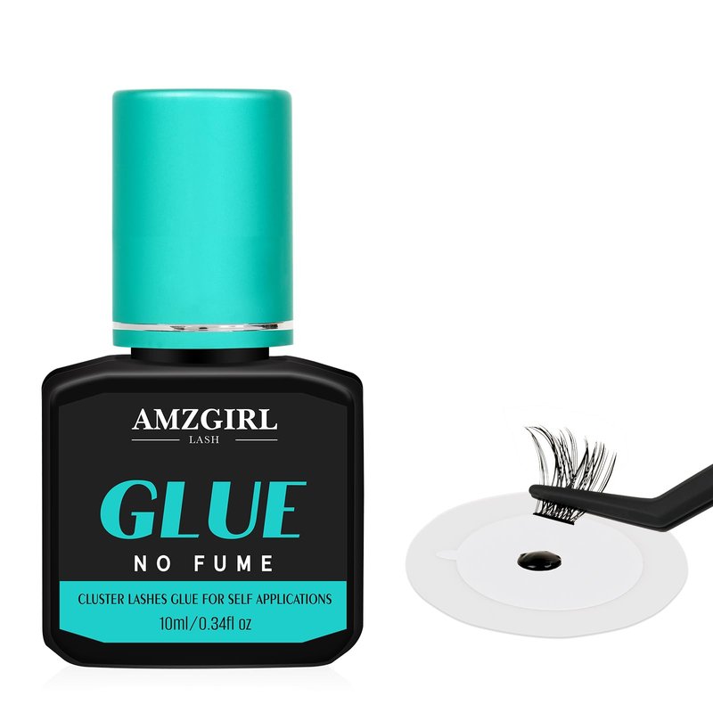 Lash Glue 10ml Individual Lash Extension Glue, Waterproof Black Eyelashes Adhesive 3 Sec Drying Time, Long Lasting for 48 Hours, Lightning Speed Eyelash Clusters Adhesive