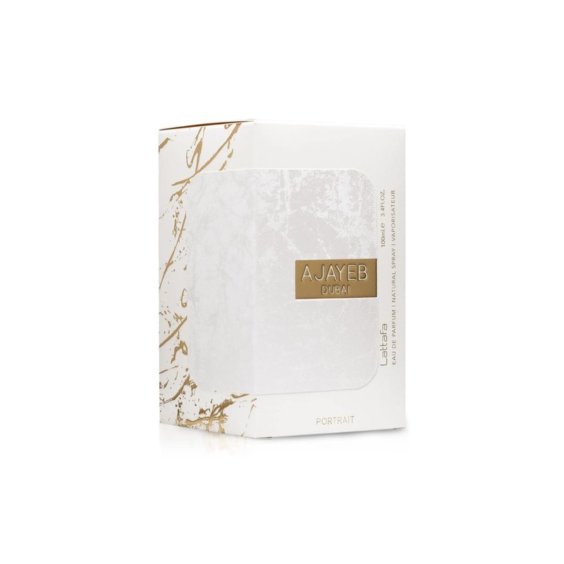 Lattafa Perfumes Ajayeb Dubai Portrait Eau De Parfum Spray, 3.4 Ounce (Unisex)
