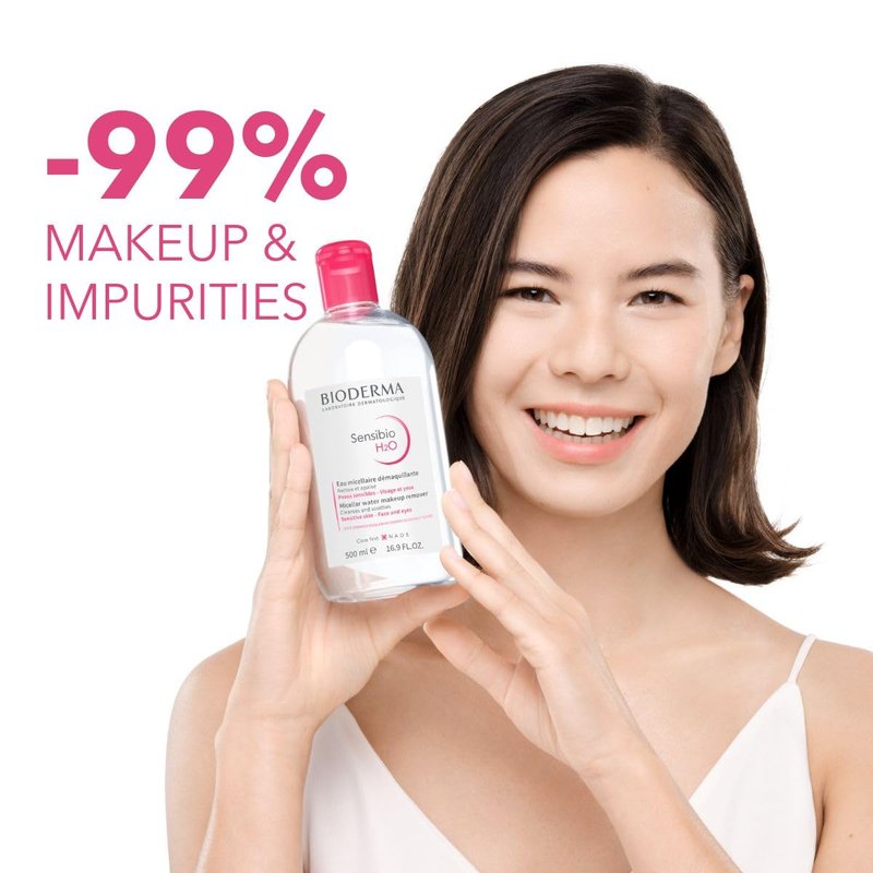 Bioderma Sensibio H2O Micellar Water - Gentle Makeup Remover for Sensitive Skin | Fragrance-Free, No Rinse