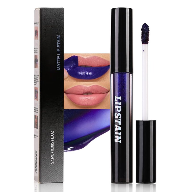 evpct Light Pink Lip Stain Peel Off, Matte Finish Transfer Proof Lips Liner Stain Peel off Lip Tint Gloss Makeup, Long Lasting Waterproof Lipstick Highly Pigmented 24 Hours Original Lips Stains, 02#