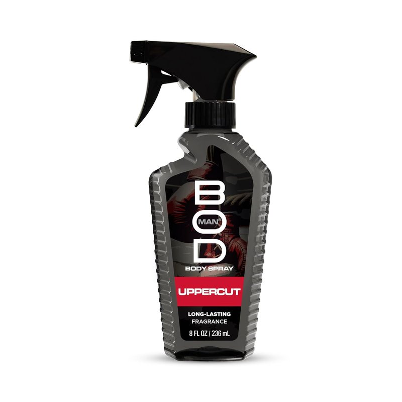 BOD Man Fragrance Body Spray - Upper Cut Scent, 8 Fl Oz | Long-Lasting Freshness