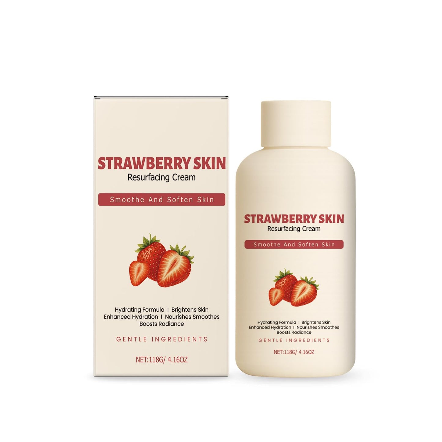 XIHAOYOO Strawberry Skin Moisturizing Cream, Legs Resurfacing Cream, Helps Reduce Chicken Skin, Body Care Cream