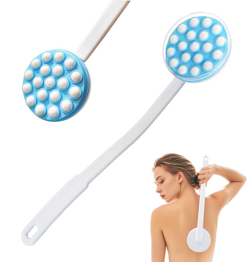 JJHREI Lotion Applicator for Back - Back Lotion Applicator for Women Men Elderly - Curved Long Handle Easy Reach Self Apply Body Cream,Sunscreen,Moisturizer