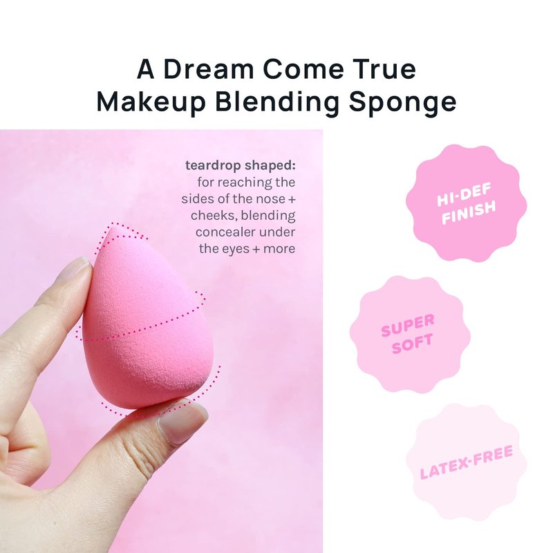 Makeup Sponge Set - Latex-Free High-Definition Blenders for Powder, Cream & Liquid | Set of 6 Super Soft Beauty Tools
