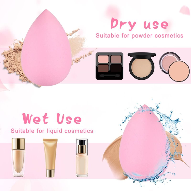 40Pcs Mini Makeup Sponge Multi Colored Beauty Sponges Professional Foundation Sponge Super Soft Facial Makeup Tools for Foundation, Powder, Liquid