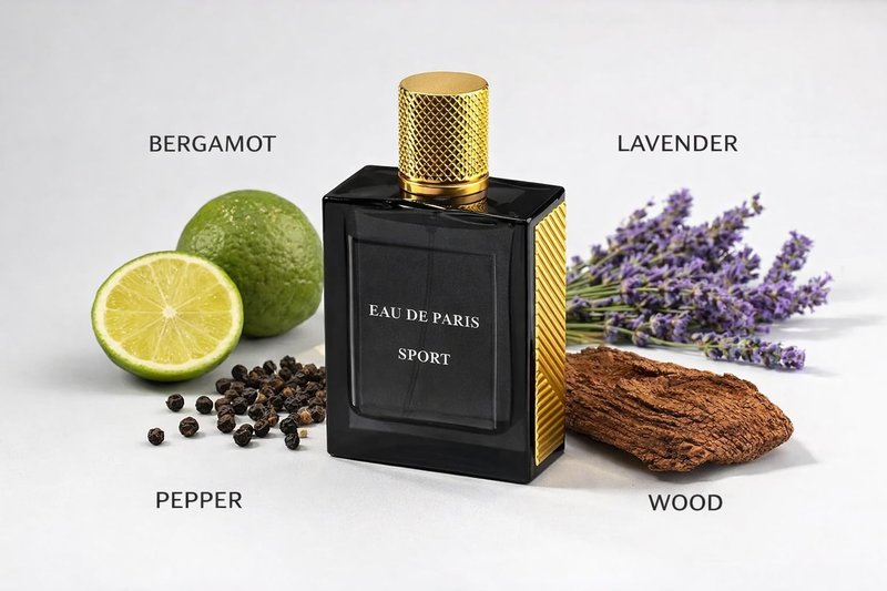Men's Cologne, Sports Version, Eau de Parfum with Bergamot, Lavender, Pepper Wood Fragrance, Luxurious Men's Perfume 50ml / 1.7 fl.oz